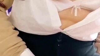 Teen 18+ feels intense pleasure during secret anal fucking at home after school