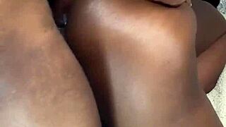 that phat ebony ass in doggystyle begged for all my cum in her tight pussy, clothes ripping during the fucking.