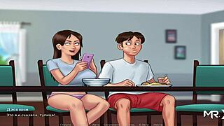 Feeling the big cucumber deep inside in Summertime Saga episode 14