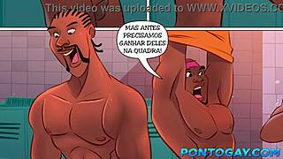 the basketball players had an orgy in the locker room after training