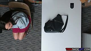 lingerie thief stripper caught by security and fucked hard in reality