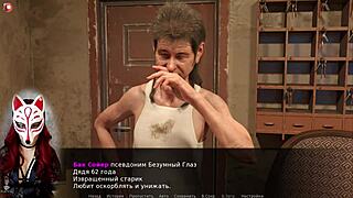 project myriam outdoor game with blonde russian milf in costumes