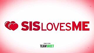 Ginger babe Sage Fox gives sloppy blowjob in bikini on Labor Day