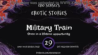 Military train ride for women: Erotic audio experience