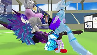 Chilling with gay vr hoes in virtual reality 😏