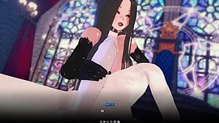 playing succubus hentai game and getting naughty with the succubus 😈