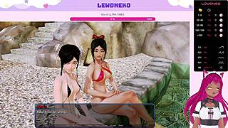 Vtuber Lewdneko Plays Harem Hotel Part 12 – Footjob Fun?