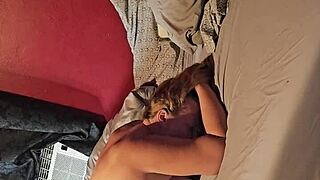 Pregnant milf shows her big ass and titts.