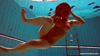 i love watching deniska's big tits while she swims in the pool