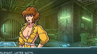 in star channel 34 part 82, the anime brunette says, 'check out my big tits in this hentai game'