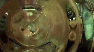 Is that pro shemale's face drenched?