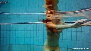 i love watching deniska's big tits while she swims in the pool