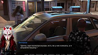 project myriam outdoor game with blonde russian milf in costumes