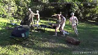 Watch the recruits get initiated in gay military porn