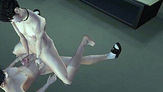 He waited eagerly for his skinny femboy slut to show up. That 3D yaoi porn game chat got steamy fast!