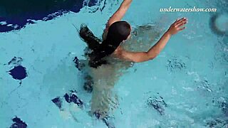 hey, watch iva brizgina and paulinka as hot softcore lesbians in the pool.