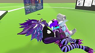 Chilling with gay vr hoes in virtual reality 😏