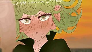 tatsumaki's huge ears in ocean hentai raft