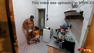Teen 18+ Gets Anal in Kitchen with Stepdad