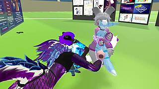 Chilling with gay vr hoes in virtual reality 😏