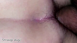 POV closeup of bareback gay assfucking, breeding that hairy bottom with cum 😏