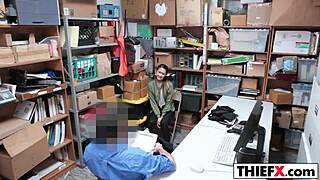 jade noir caught in the garage, ready for punishment