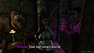 Scarlets Spell Mishap in Skyrim! Wild 3D Futanari Fantasy with Monster Cock!