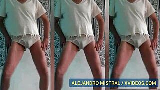 yo, check alejandro mistral rocking white and blue briefs again!