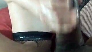 tysonsbigblackcock milf gets wet titty fuck and handjob from thick black cock