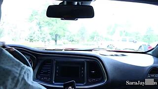 Busty Sara Jay and Lauren Phillips Ride Driver