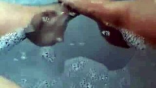 BBW Exposes Her Fat Pussy and Feet in the Tub