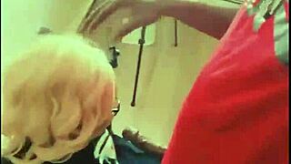 Can blonde Barbie handle this big black cock deepthroat and cumshot?