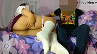 latina with big ass gets anal fucked in kitchen, family taboo