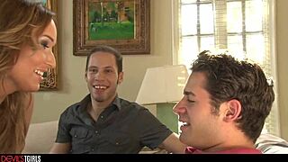 hot trans girl khloe hart dives into a wild gang bang with deepthroat action. her bubble butt steals the show