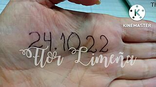 peruvian girl plays with dildo and toys alone at work