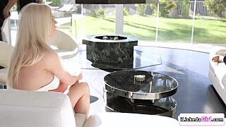 Busty blonde babe seduces then facesits her lesbian best friend