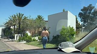 Nos Van a Ver, Uber Driver Reacts When I Show My Big Ass!