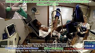 rina arem, the athletic teen, gets a humiliating gyno exam from doctor tampa at tampa university