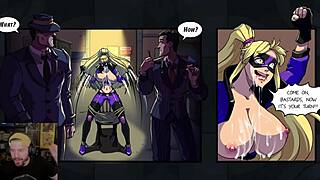 Don't become a super hero, or you'll get face-fucked like the lewd knight.