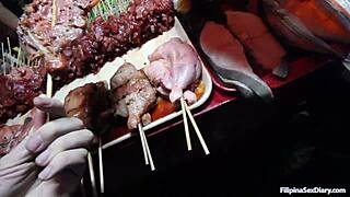 Filipina's Hairy Pussy Drizzles With Thick Cum!