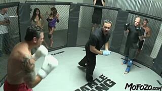 mofozo com brunette model deepthroats big cock then gets facial 😈