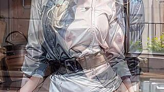 hey, wanna see this ai-generated blonde chef flash her pussy? she’s teasing with upskirt shots in the kitchen!