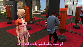 yo, check this blonde getting banged in 3d gym animation!