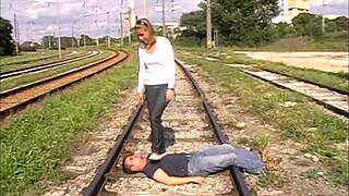 Wow! Trampling femdom fetish with intense domination and bondage action!