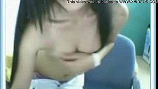 a young asian amateur explores her solo moments