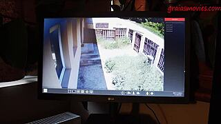 Naive tresspasser gets fuck from the older woman