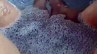 BBW Exposes Her Fat Pussy and Feet in the Tub