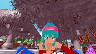 Koikatsu Uncensored: C18 Dragon Ball Enjoys Intimate Moments With Blowjob And Cumshot