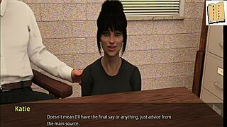 Katie loves teasing in anime style