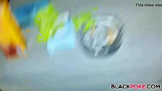 Black Babe With Huge Tits Gives Intense Handjob!